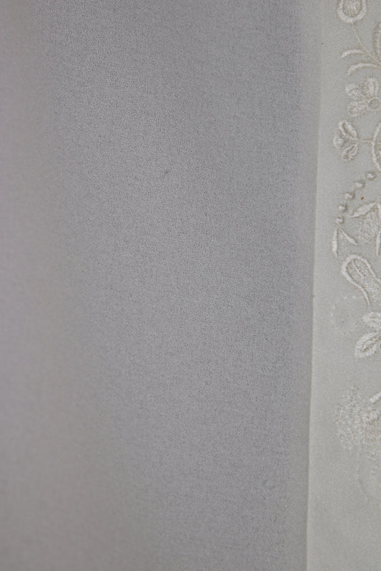 90s White blouse with embroidery
