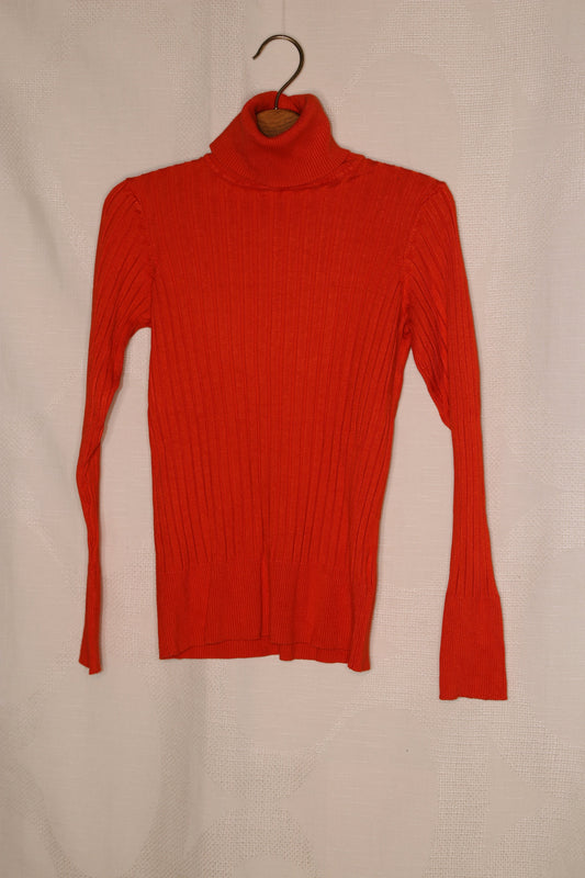 90s Orange turtleneck
