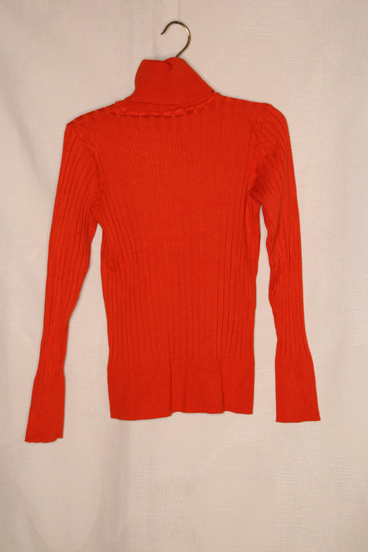 90s Orange turtleneck