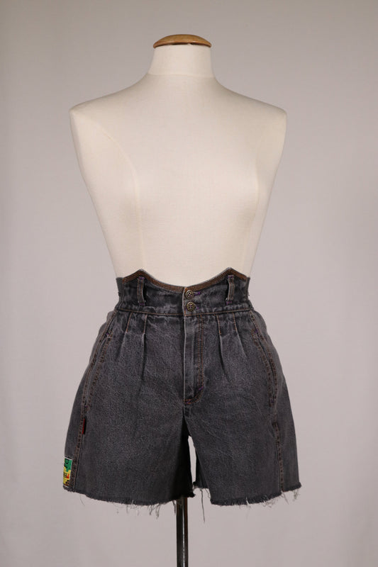 80s denim short