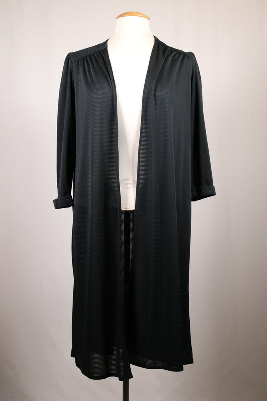 70s navy blue duster cardigan