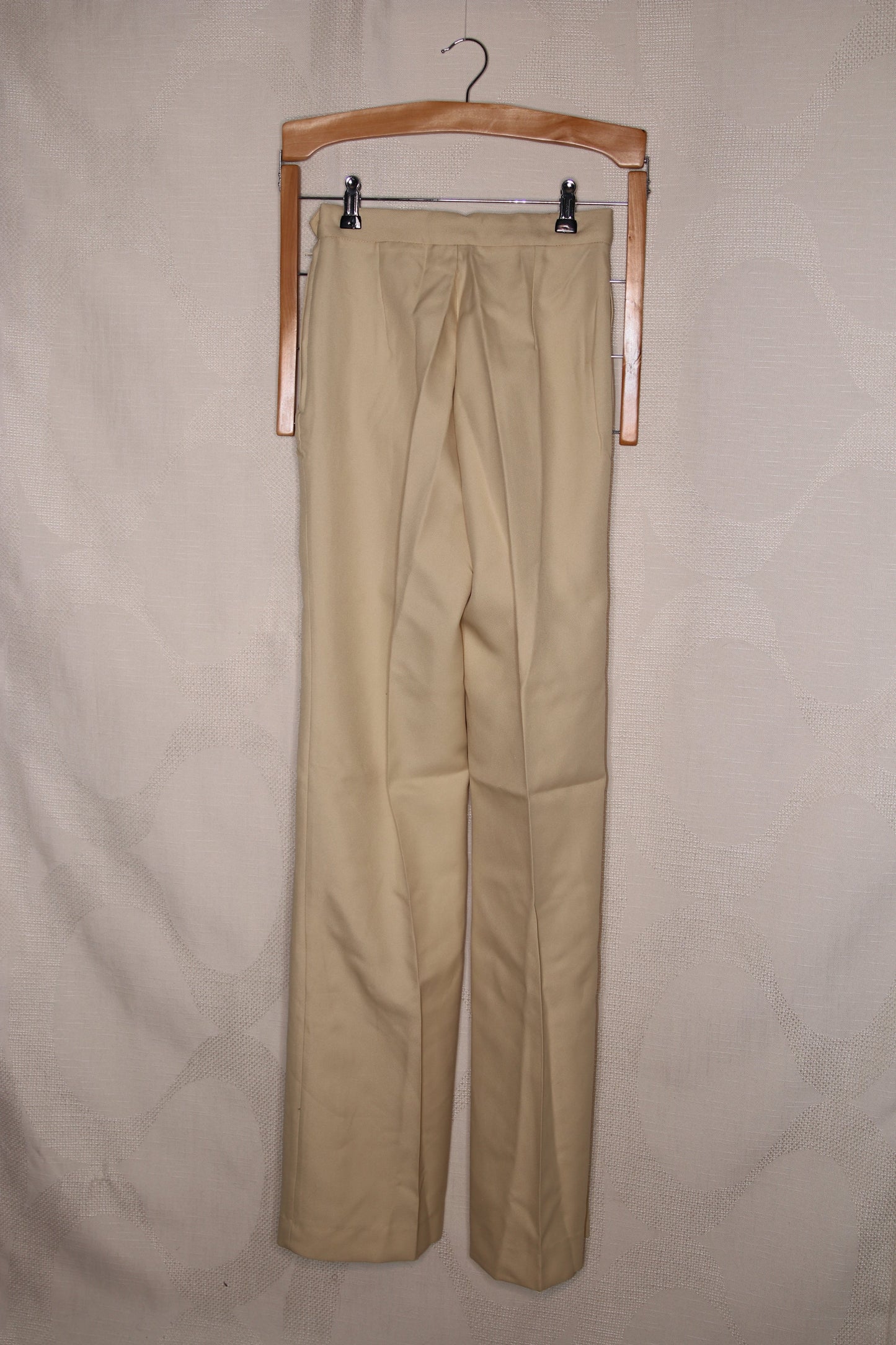 70s Cream flared trousers