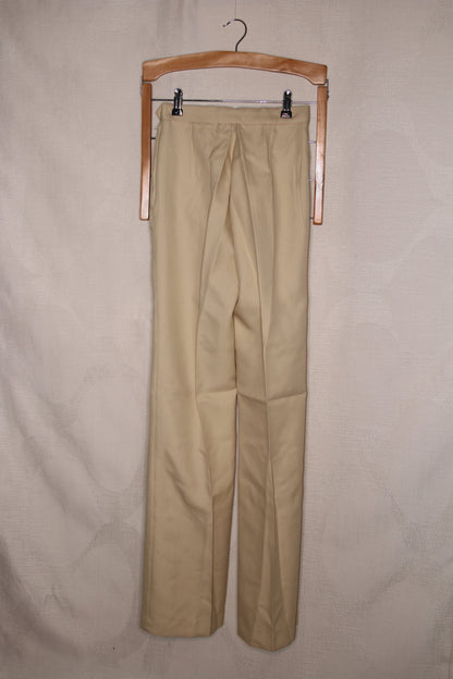 70s Cream flared trousers