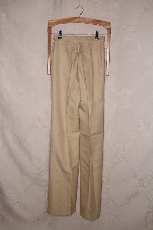 70s Cream flared trousers