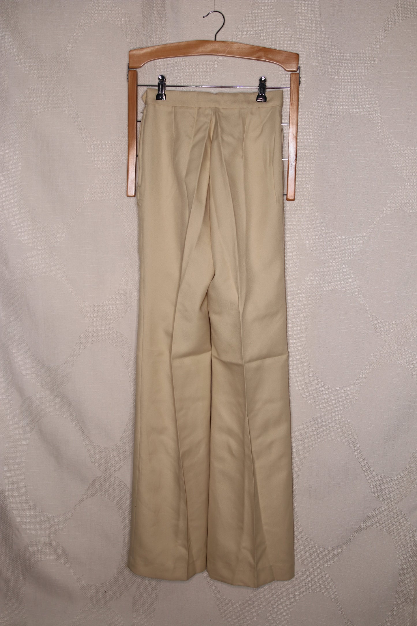 70s Cream flared trousers