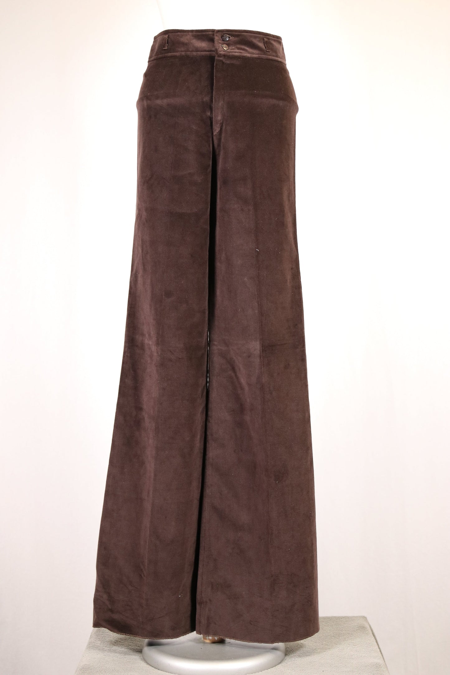 70 brown velvet flares