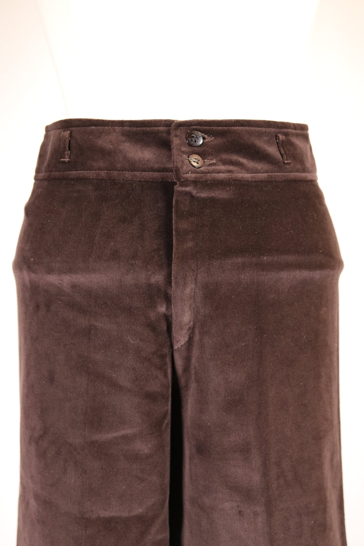 70 brown velvet flares
