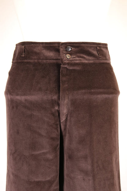 70 brown velvet flares