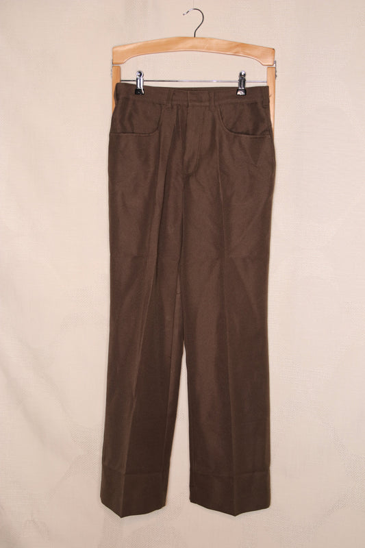 70s Taupe flare trousers