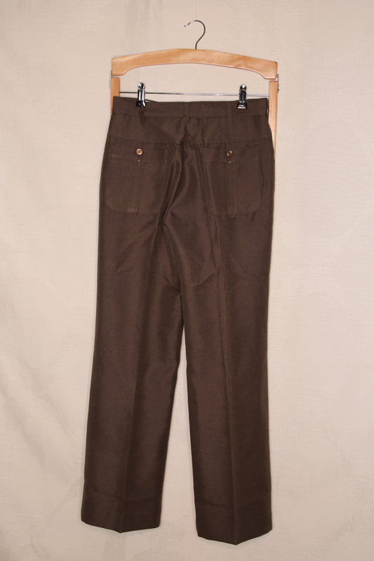 70s Taupe flare trousers