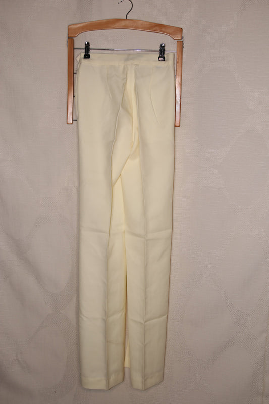 70s Cream flared trousers