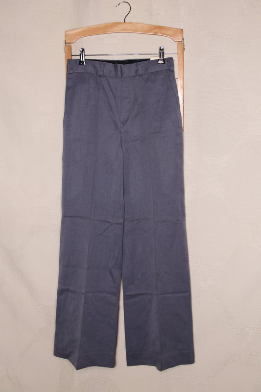 70s Deadstock blue grey flared trousers
